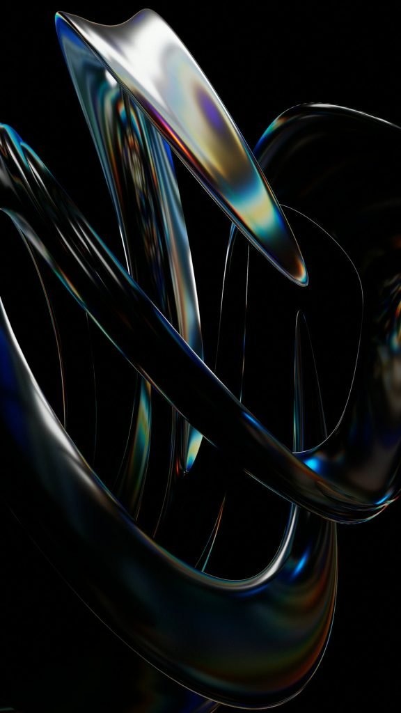 Metal abstract shape.